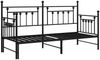 vidaXL Tagesbettrahmen Schwarz 75 x 190 cm Stahl 42002663 Bild 4