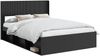 vidaXL Bettgestell mit Stauraum und Kopfteil Schwarz 160 x 200 cm 3414188 Bild 2