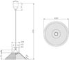 Skandinavische LED Pendelleuchte mit Glas Lampenschirm, Ø 30cm Bild 5