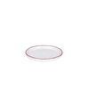 Lambert Piana Teller / Untertasse Porzellan, D 13,5 cm, Dekor Rand weiß / rot 21395 Bild 4