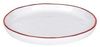 Lambert Piana Teller / Untertasse Porzellan, D 13,5 cm, Dekor Rand weiß / rot 21395 Bild 2