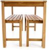 VCM Garten-Essgruppe Teak 75 x 69 x 135 cm, (Set, 3-tlg, 1x Tisch 2x Bank) Bild 2