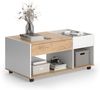 Couchtisch Maik Goldkraft Eiche/Weiß 110 x 60 cm mit Schublade Vicco Bild 5