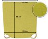 sunnypillow Stuhlkissen 4er Set Kissen Maße: 42 (vorne), 35 (hinten) x 40 x 5 cm Bild 4