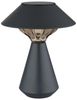2x LED Solar Tischlampe, Metall anthrazit, H 23 cm Bild 4