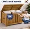Deuba Holztruhe Truhe Antik Holz 85x44x48cm Bild 3