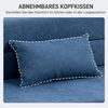 BlingBin Schlafsofa 3 in 1 klappbares Bodensofa Klappmatratze Schaumstoff extra dick 15cm, 210B x 80T x 15H cm 1 Teile, in Matratze umwandelbar, mit 2 Kissen Bild 4