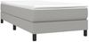 vidaXL Polsterbett, Stoff, 25,0 cm, Hellgrau, 90x200 cm, mit Lattenrost, Schwarz Bild 3