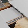 Esstisch Fenaro Weiß/Goldkraft Eiche 120 x 80 cm ausziehbar Vicco Bild 4