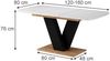 Esstisch Fenaro Weiß/Goldkraft Eiche 120 x 80 cm ausziehbar Vicco Bild 2