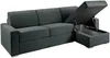 Vente-unique - CALITO Sofa Stoff Grün - B 223 cm152 cm x H 90 cm x L 298 cm Bild 3
