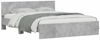 vidaXL Bettgestell mit Kopfteil Betongrau 150x200 cm 3207479 Bild 3