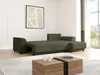 Vente-unique - NESSARO Sofa SamtStoff Grün - B 149 cm x H 80 cm x L 240 cm Bild 3