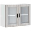 vidaXL Küchen-Hängeschrank mit Glastür Porto Grau Sonoma 854093 Bild 2