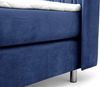 Boxspringbett Schlafzimmerbett AGNUS 120x200cm in Stoff Salvador Blau Bild 4
