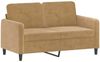 vidaXL 3-tlg. Sofagarnitur Braun Samt 3201941 Bild 4