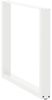 vidaXL Esstischbeine U-Form 2 Stk. Weiß 90x(72-73) cm Stahl 4013193 Bild 4