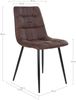 Polsterstuhl >Middelfart< (2er-Set) in Braun - 44x86x55 (BxHxT) Bild 5