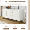 Sideboard aus MDF mit 2 Türen & 3 Schubladen, Chevron-Muster, Weiß Bild 4