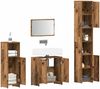 vidaXL 4-tlg. Badmöbel-Set Altholz-Optik Holzwerkstoff 3328553 Bild 3