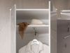 Garderobenschrank >Suzette< in Weiß aus MDF - 60x198x40cm (BxHxT) Bild 2