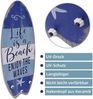 Plankenschild Surfboard 100 cm mit Kleiderhaken Holzbild Surfbrett Wandbild Life is a Beach Vintage-Look Garderobe Holz Bild 3
