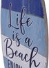 Plankenschild Surfboard 100 cm mit Kleiderhaken Holzbild Surfbrett Wandbild Life is a Beach Vintage-Look Garderobe Holz Bild 5