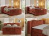 Elektrisch Boxspringbett Multipocket-Matratzen, elektrisch verstellbar, Polsterbett mit Bettkästen - FORTINA - 160 x 200 cm - Beige Plüsch - H3 Bild 2