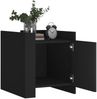 vidaXL Nachttisch Schwarz 45x50x50 cm Holzwerkstoff 848298 Bild 3