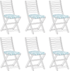 Set mit 6 Sitzkissen Geometrisches Muster TOLVE 39 x 31 cm Hellblau Bild 4