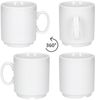 MamboCat Becher 48er Set Event Kaffeebecher 250ml weiß Porzellan-Tassen stapelbar, Porzellan Bild 4