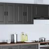 vidaXL Küchen-Hängeschrank Porto Schwarz Holzwerkstoff 854058 Bild 2
