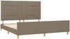 vidaXL Bettgestell ohne Matratze Taupe 180x200 cm Stoff 3125077 Bild 4
