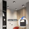 ZMH Deckenspots LED Schwarz Aufbauspot - Spots Deckenleuchte Aufputz inklusive LED Warmweiß GX53 5W Deckenstrahler Eckig Aufbaustrahler Schwenkbar für Küche Wohnzimmer Esszimmer Korridor Flur Bild 4