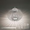 LED Akku Pendel-/Tischleuchte, greige, Touchdimmer, D 36 cm Bild 5