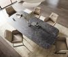 Esstisch Edge Boot 260x120 cm Keramik Laminam® Nero Greco Anthrazit W-Gestell Metall Schwarz Bild 3