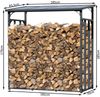 Quick Star Kaminholzregal Außen Metall Basic, Mehrere Größen, Mit / Ohne Wetterschutz, BxTxH:185x70x185 cm, (1-St) Bild 2