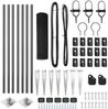 vidaXL Schweißdrahtzaun mit Spikes 10 x 1 m PVC-beschichteter Stahl 3352163 Bild 5