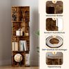 Oak&Tea Bücherregal Bücherregal drehbar mit 4 Ebenen, Standregal für Bücher & Deko, 4 Etagen, Höhe 128cm, drehbar, Durchmesser 40 cm, platzsparend Bild 2