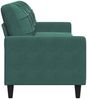 vidaXL 3-Sitzer-Sofa Dunkelgrün 210 cm Samt 4007646 Bild 5
