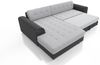 Couchgarnitur SARRA Schwarz- Grau mit Schlaffunktion Ottomane Rechts Bild 2