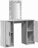 vidaXL Schminktisch mit Speicher Grau 102 x 33 x 135 cm Holzwerkstoff 865186 Bild 4