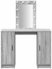 vidaXL Schminktisch mit Speicher Grau 102 x 33 x 135 cm Holzwerkstoff 865186 Bild 5