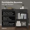 Bellamio 'Apol' Mehrzweckschrank, schwarz, 88x33x60 cm, kleiner Aktenschrank mit 2 Fächern und 1 Schublade Bild 3