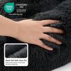 Hundebett kleine Hunde Katzenbett waschbar Ø 50 cm Donut Kissen dunkelgrau Bild 3