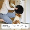 Hundebett kleine Hunde Katzenbett waschbar Ø 50 cm Donut Kissen dunkelgrau Bild 4