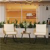 Yaheetech Balkonset Gartenmöbel-Set, Gartenlounge-Set mit 2 Lehnstühle & 1 Beistelltisch Bild 2
