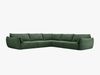 Micadoni Ecksofa Kaelle 7-Sitzer Chenille Over The Horizon Flaschengrün Bild 2