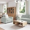 vidaXL Sofa Set 3 pcs Hellgrau Samt 3324639 Bild 2