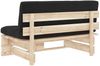vidaXL Outdoor-Mittelsofa Paletten Imprägniertes Kiefernholz 3066536 Bild 5